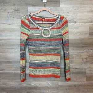 Free People Multicolor Knit Sweater
